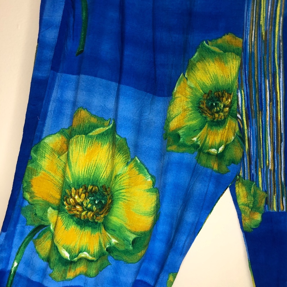 Jams World Vintage Floral Drawstring Pants Large - Picture 3 of 6